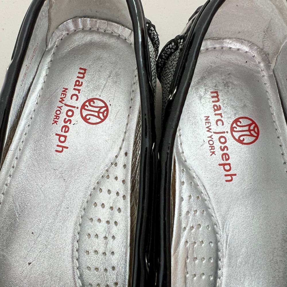 Marc Joseph Leather Loafers Cypress Hill Leather Upper Brazil Black White 7 - Picture 5 of 8